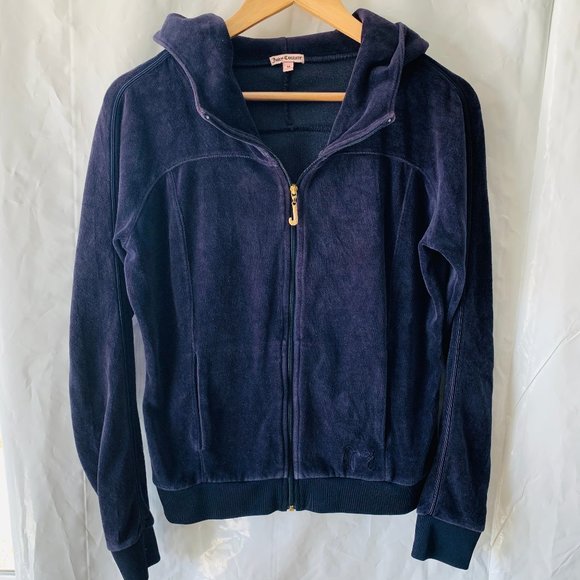 Juicy Couture Tops - Juicy Couture Velour Track Suit Zip Up Jacket VTG